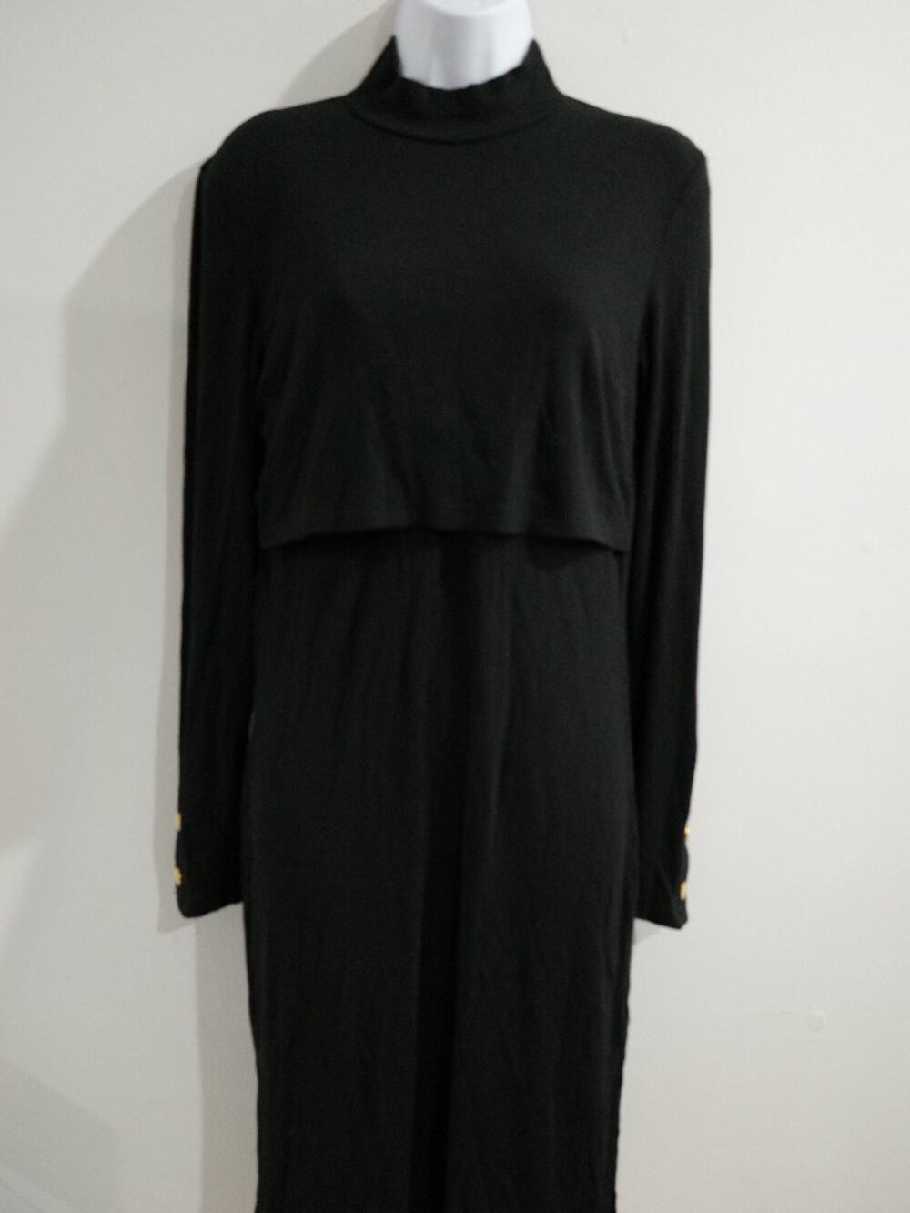 Black Nursing Maternity Dress | M